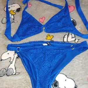 Ralph Lauren previously owned large bottom med top bikini